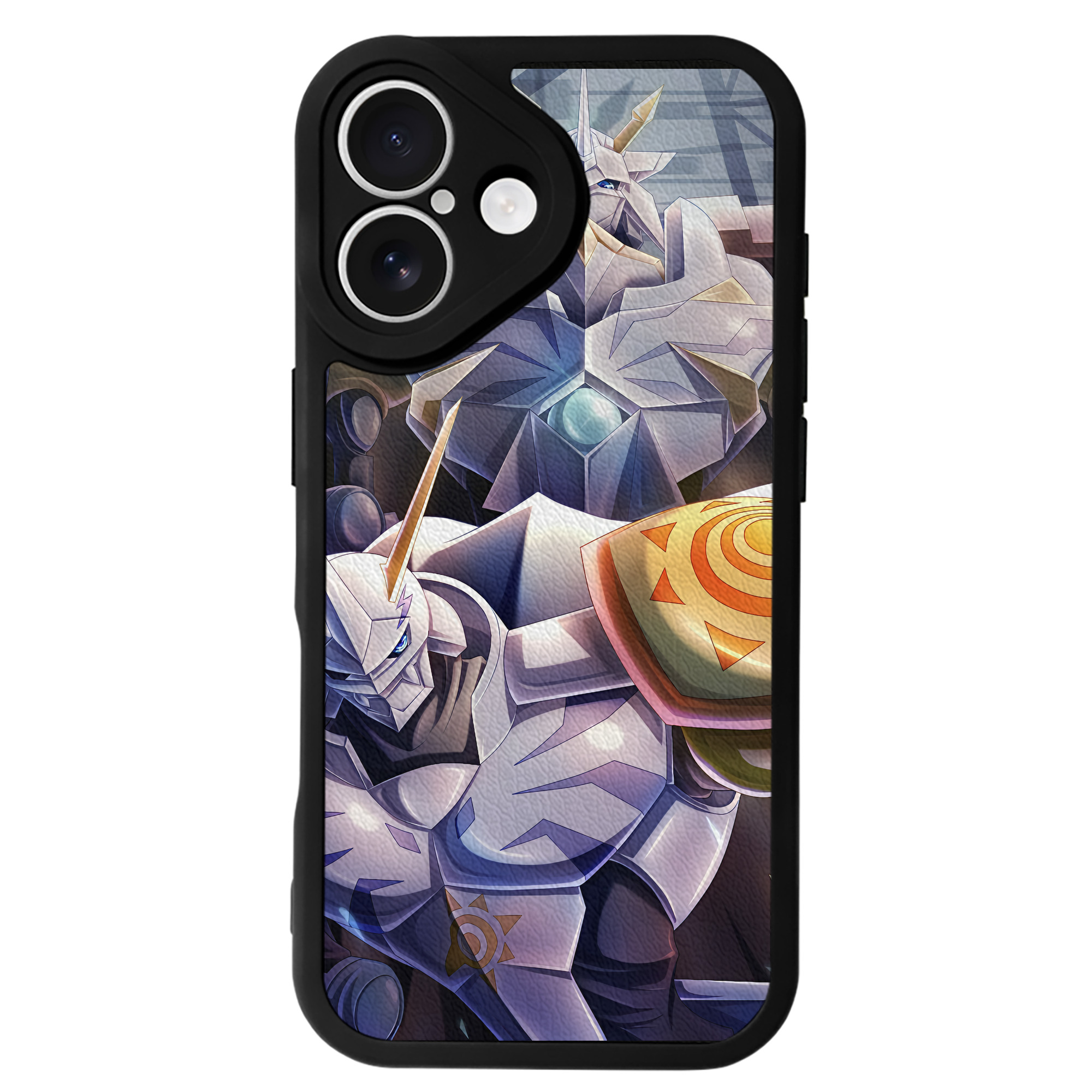（画像用） Digimon デジタルモンスター/デジモン 【iPhone 16シリーズ対応】シリコンスマホケース（レザー調） 材質：シリコン